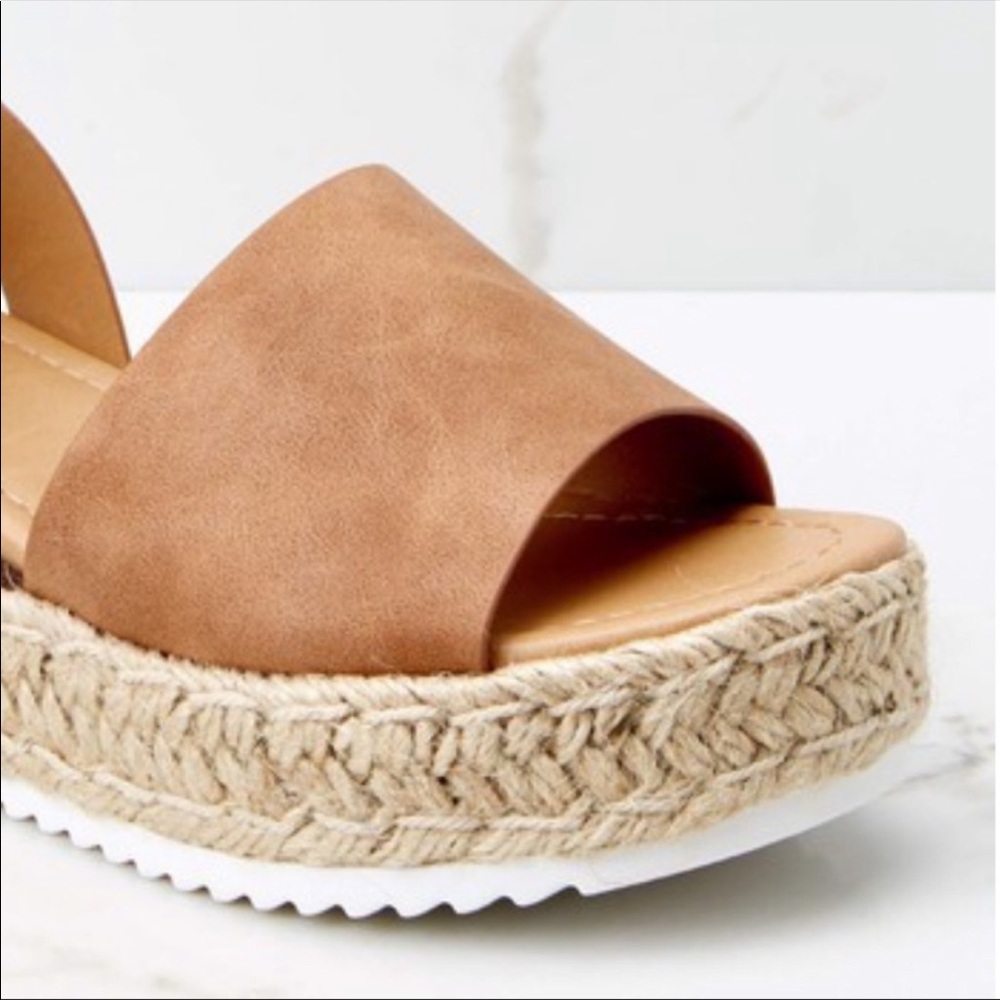 Tan Espadrille wedge - Picture 5 of 6